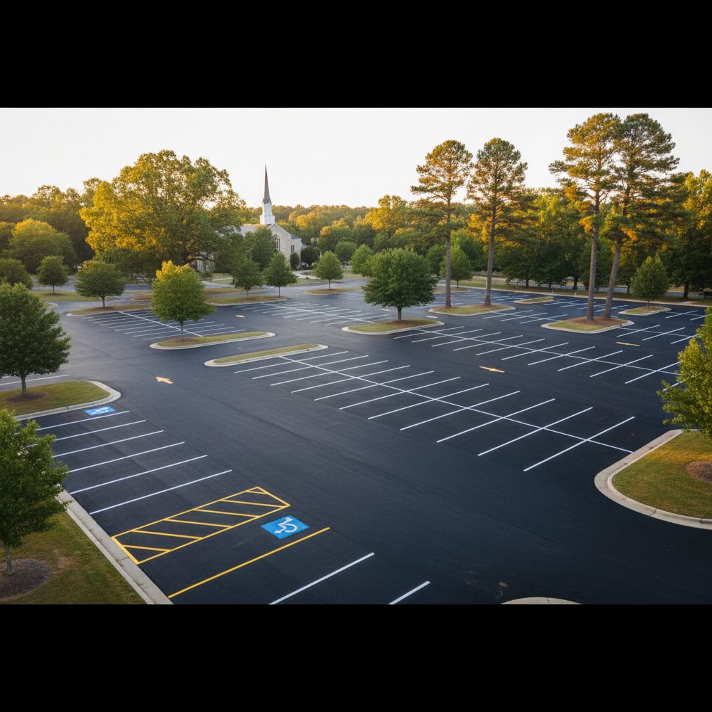Parking Lot Striping Installation in Knoxville, TN